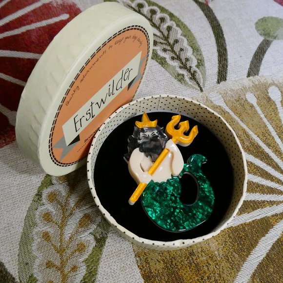 Erstwilder Jewelry Erstwilder Storm Lord Brooch With Box Poshmark